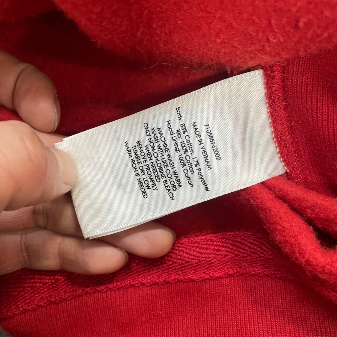 폴로 랄프로렌 빅 포니 체크 후드집업 레드 상품이미지6