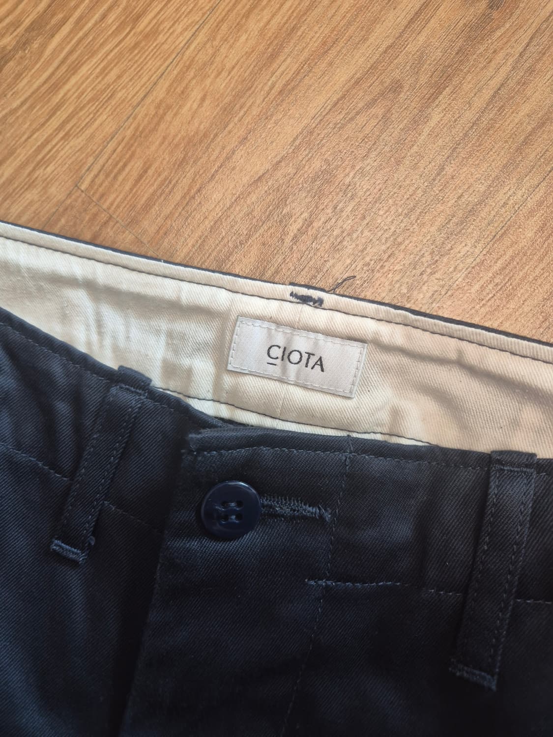 시오타 웨폰 치노 네이비 6사이즈 상품이미지2