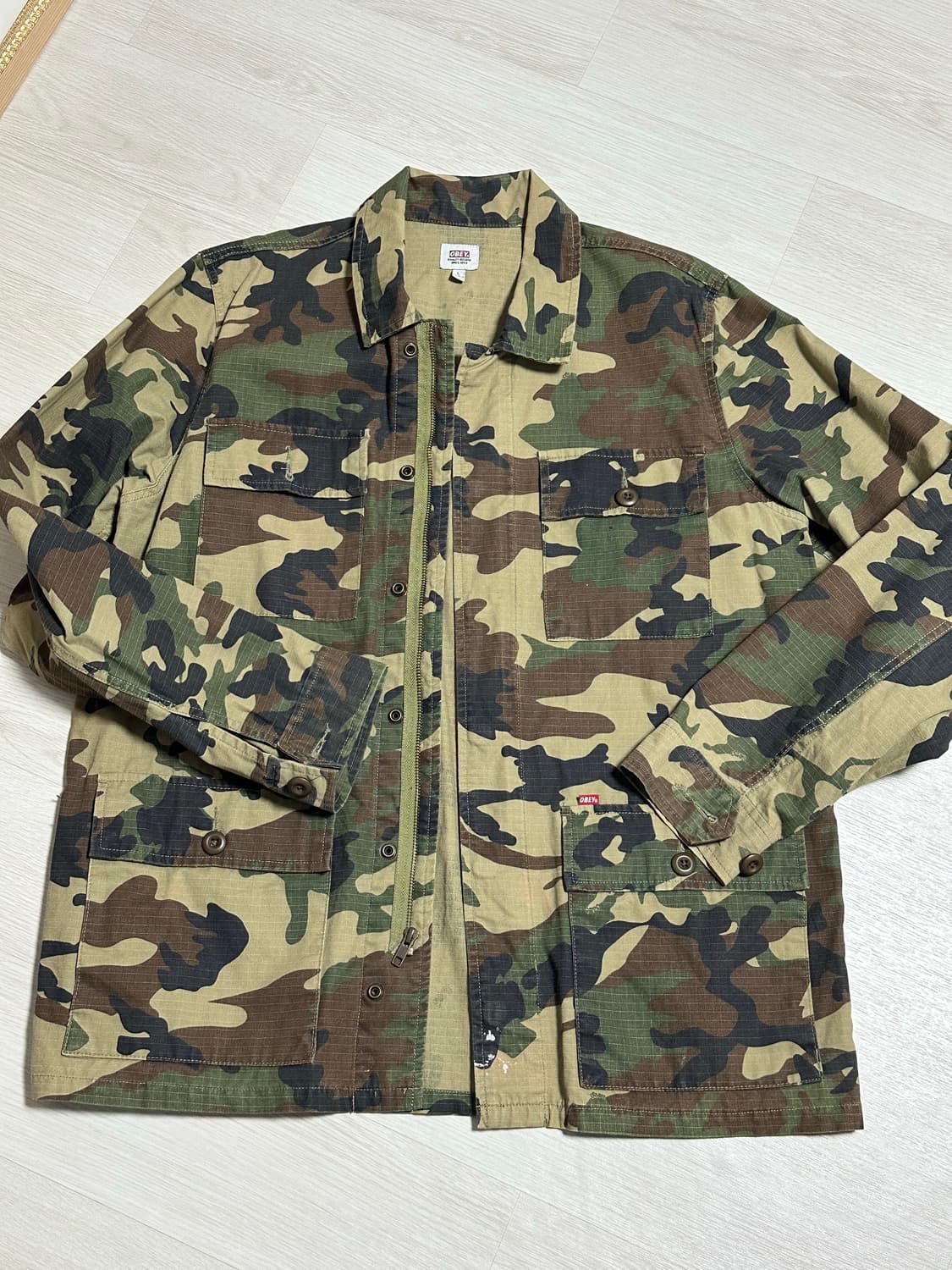 OBEY 카모 셔츠 자켓 L 상품이미지2