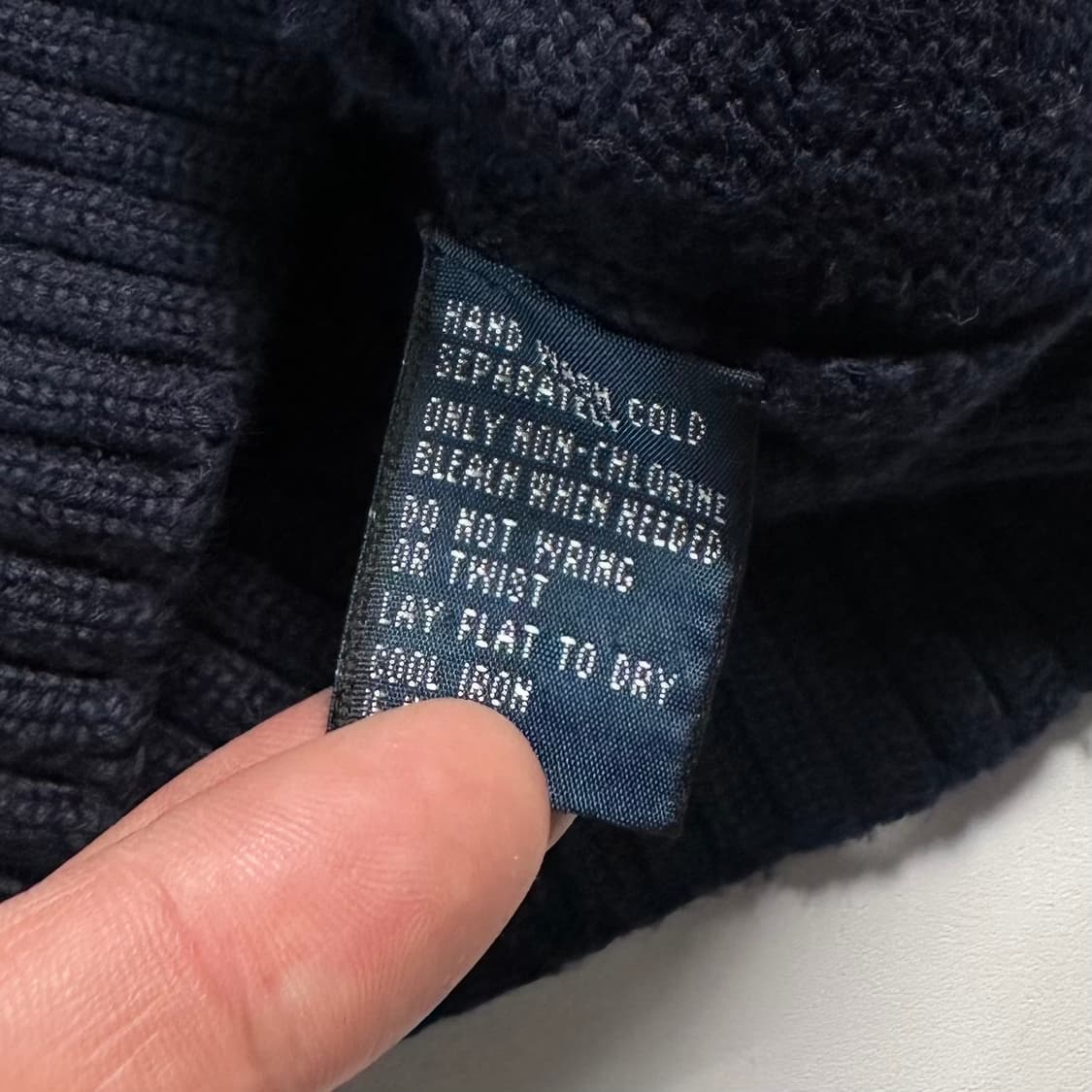 폴로 랄프로렌 네이비 코튼 니트 상품이미지6