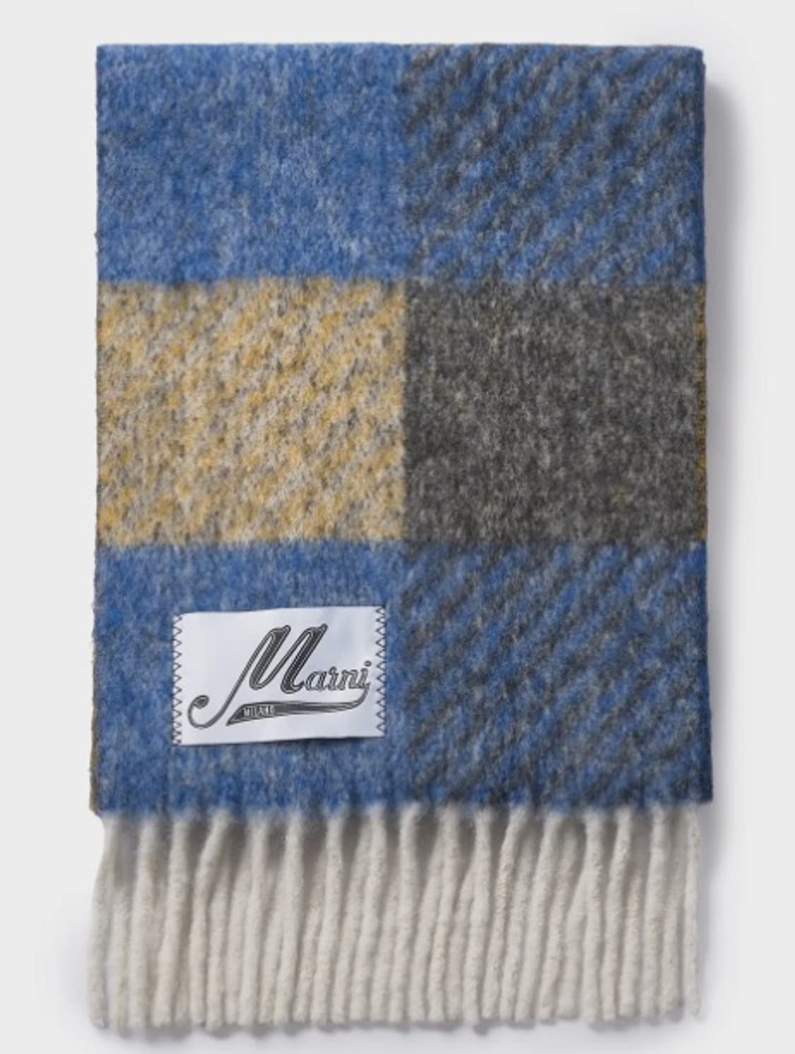 마르니 블렌드 머플러 마자린 블루 팝니다. 상품이미지1