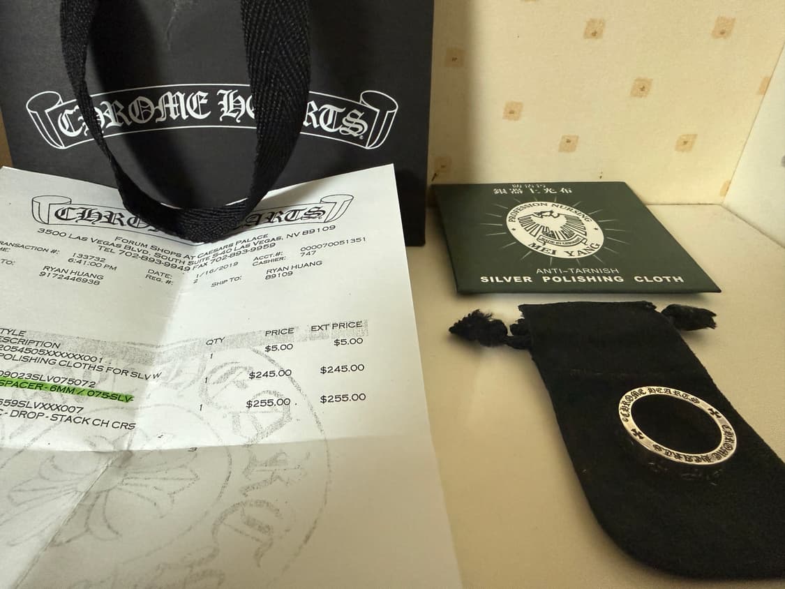 [US7.5] 크롬하츠 포에버링 6mm 팝니다 상품이미지1