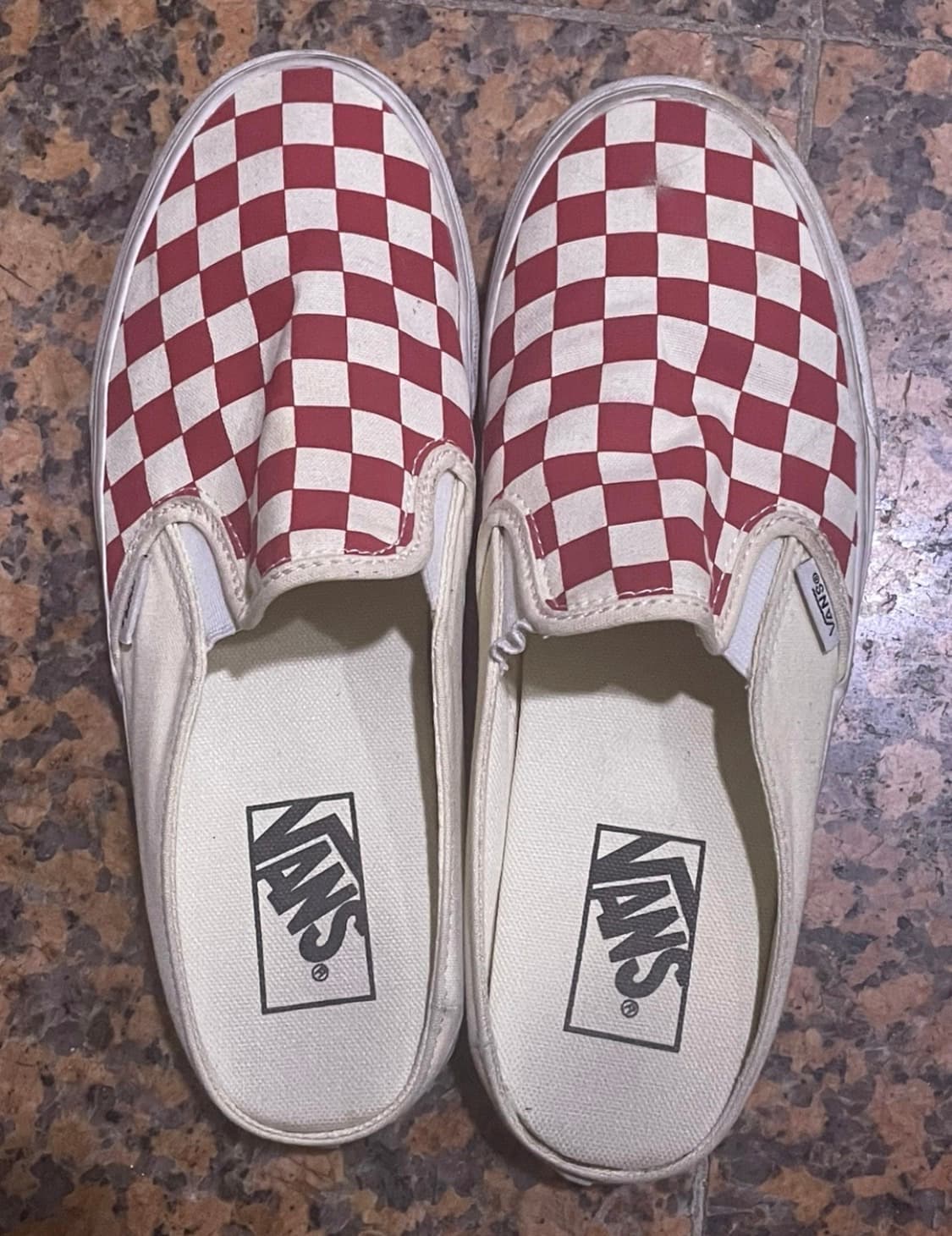 반스 체커보드 슬립온 뮬  상품이미지1