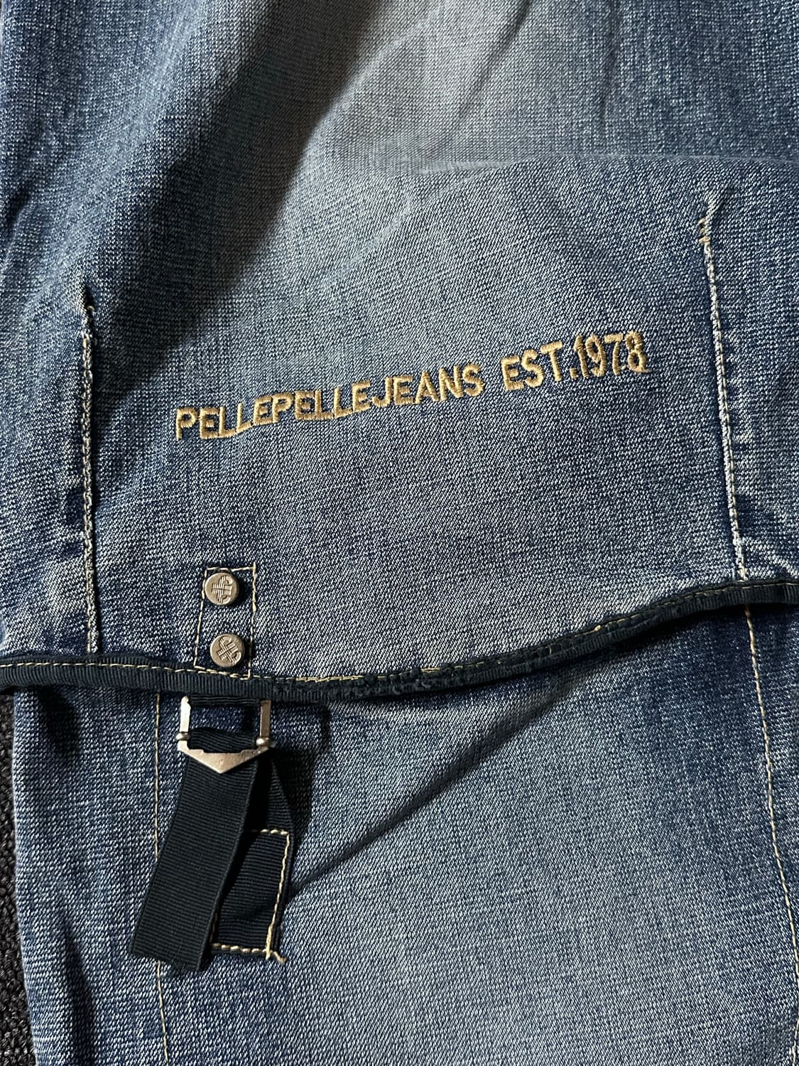Pelle Pelle Vintage 워싱 데님 Cargo Pants  상품이미지4