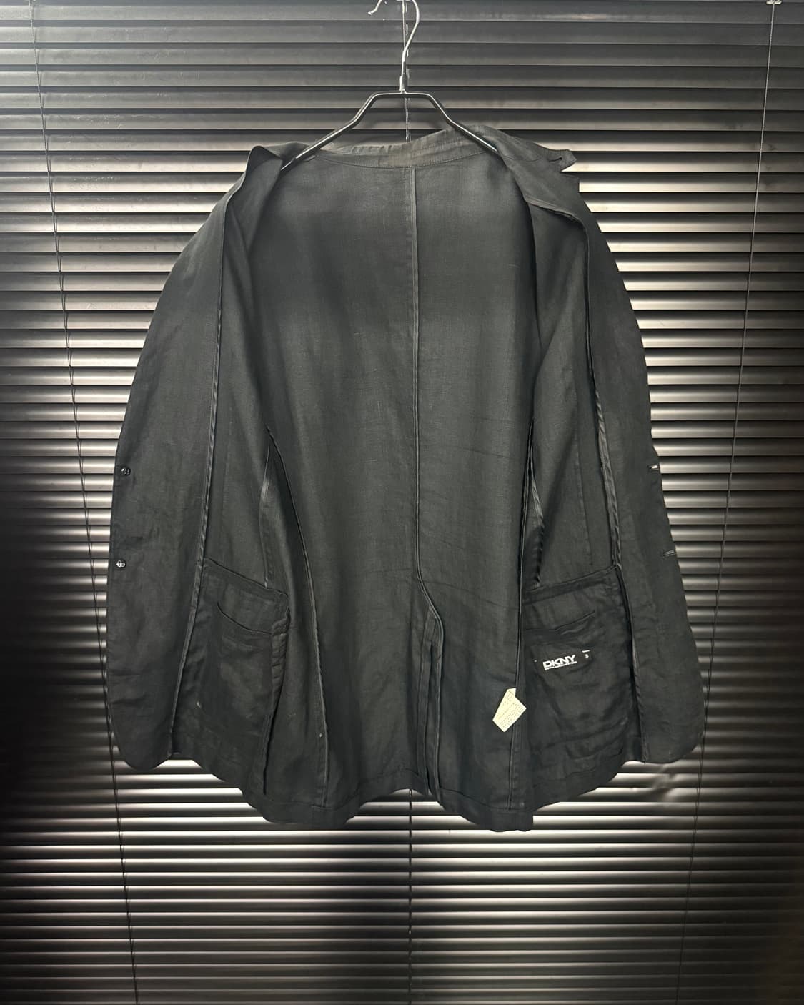 DKNY 도나카란 린넨 마 블레이져 마이 블랙 검정 S 90 여름 자켓 상품이미지7