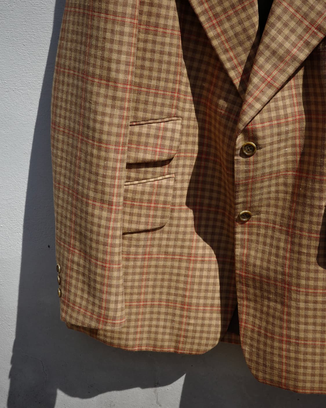 70s Pierre Cardin 부티크라인 빅 노치드라펠 테일러 자켓 상품이미지4