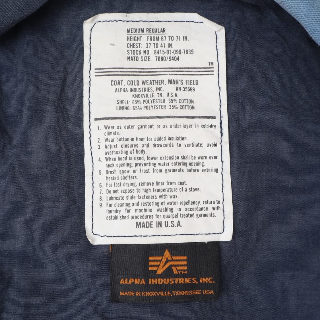 알파인더스트리 USA 카모 m65 점퍼 자켓 상품이미지8