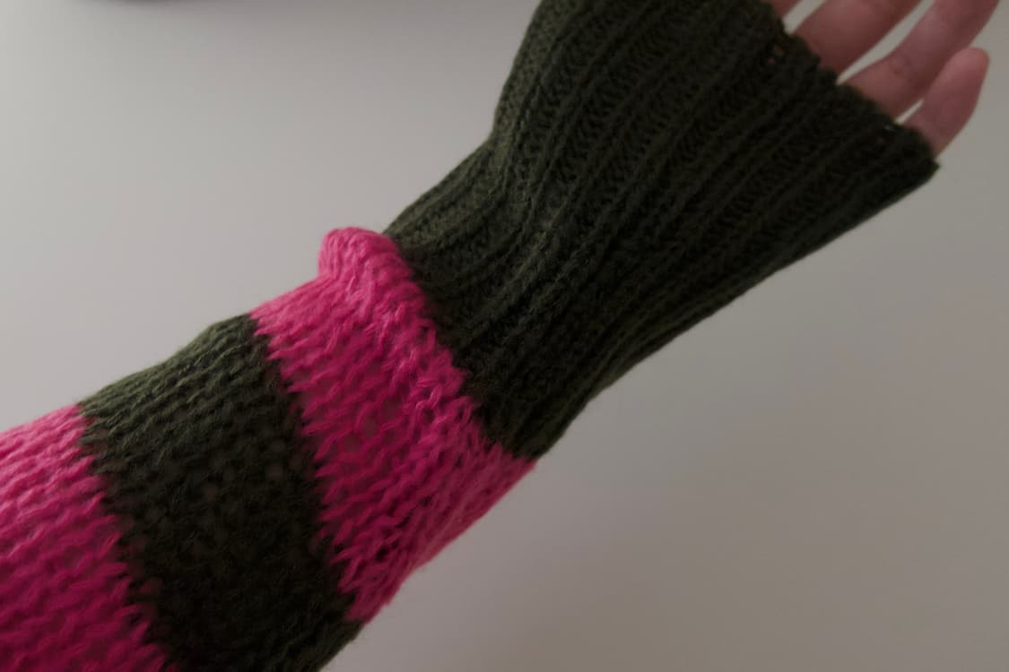 돌스킬 delia*s 스트라이프 니트 가디건 상품이미지5