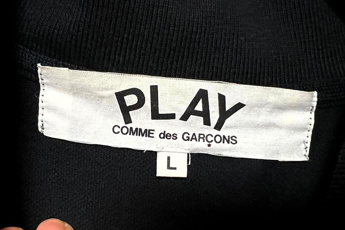 꼼데가르송 하트 와펜 AZ T006 남자 반팔 카라티셔츠 블랙 L 100 상품이미지3