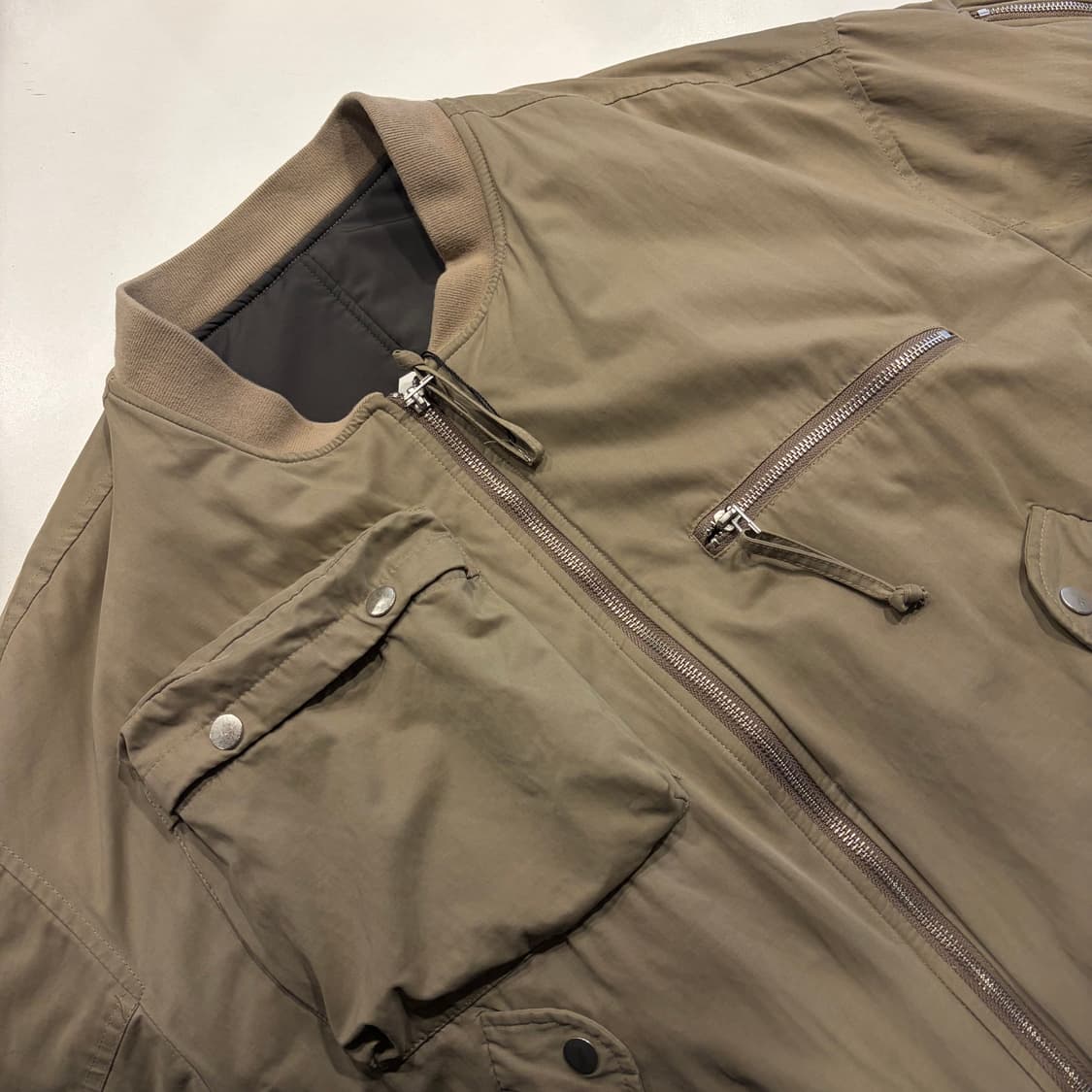 [1] 그레일즈 봄버 베이지 지퍼 집업 자켓 C572 상품이미지3