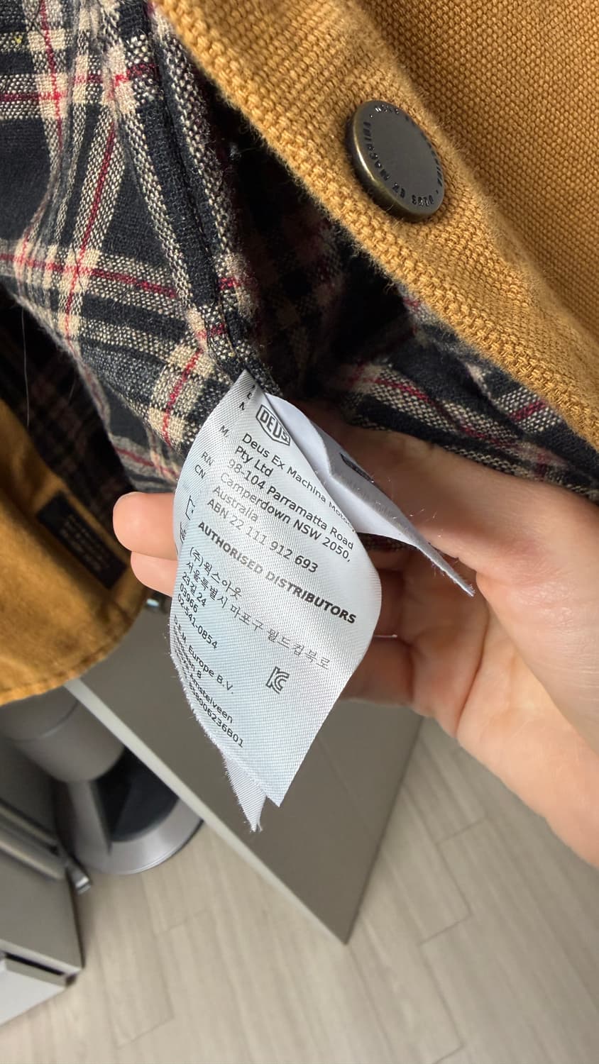 데우스 워크자켓 맥스웰 캔버스 오버셔츠 S 상품이미지4