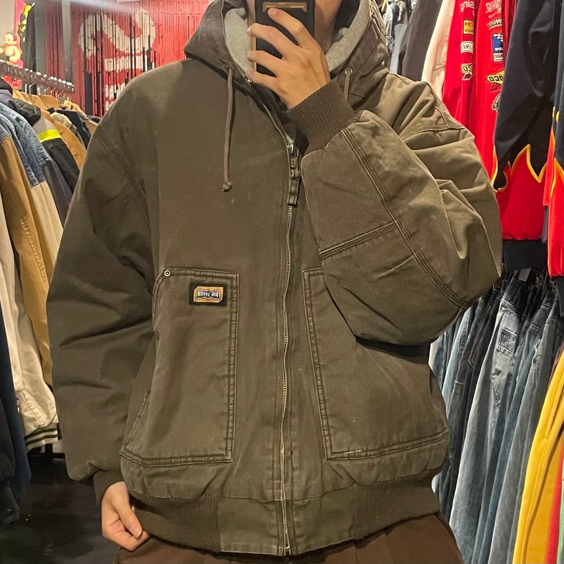 [IM] Vtg 빈티지 브라운 워크자켓 상품이미지2