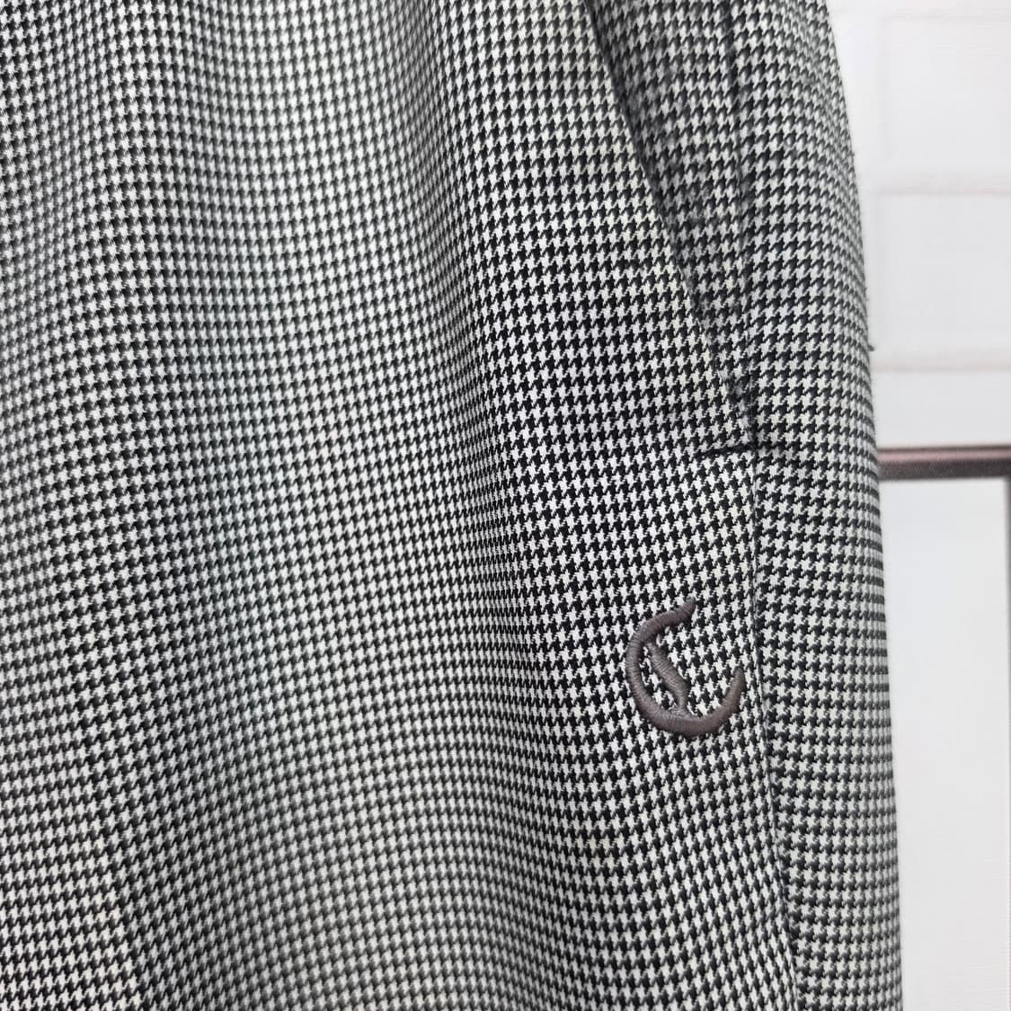 캘러웨어 하운드투스 패턴 자수 로고 골프 팬츠 바지 32사이즈 상품이미지4