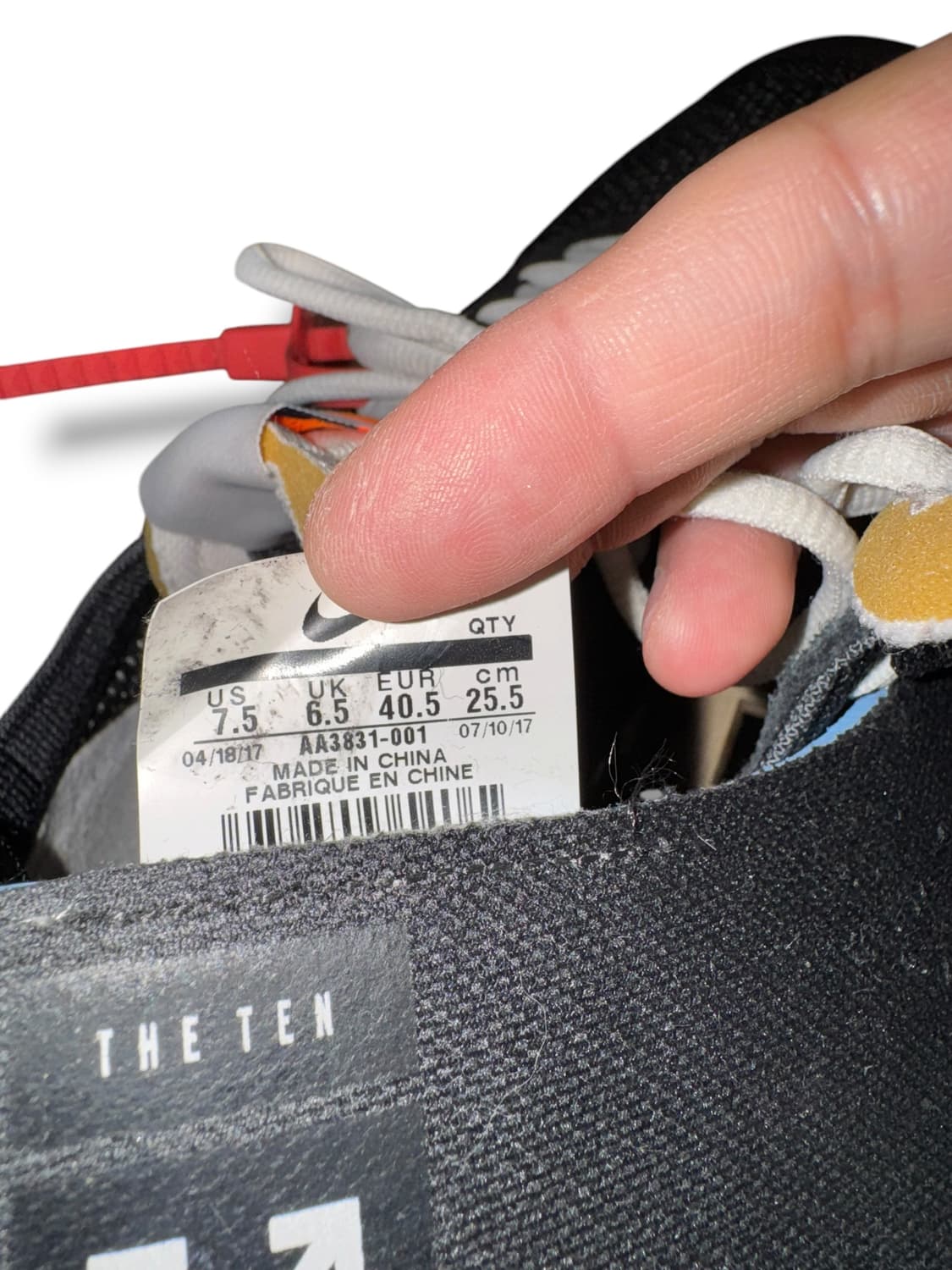 나이키 x 오프화이트 에어 베이퍼맥스 OG 블랙 더 텐 (255)  상품이미지7