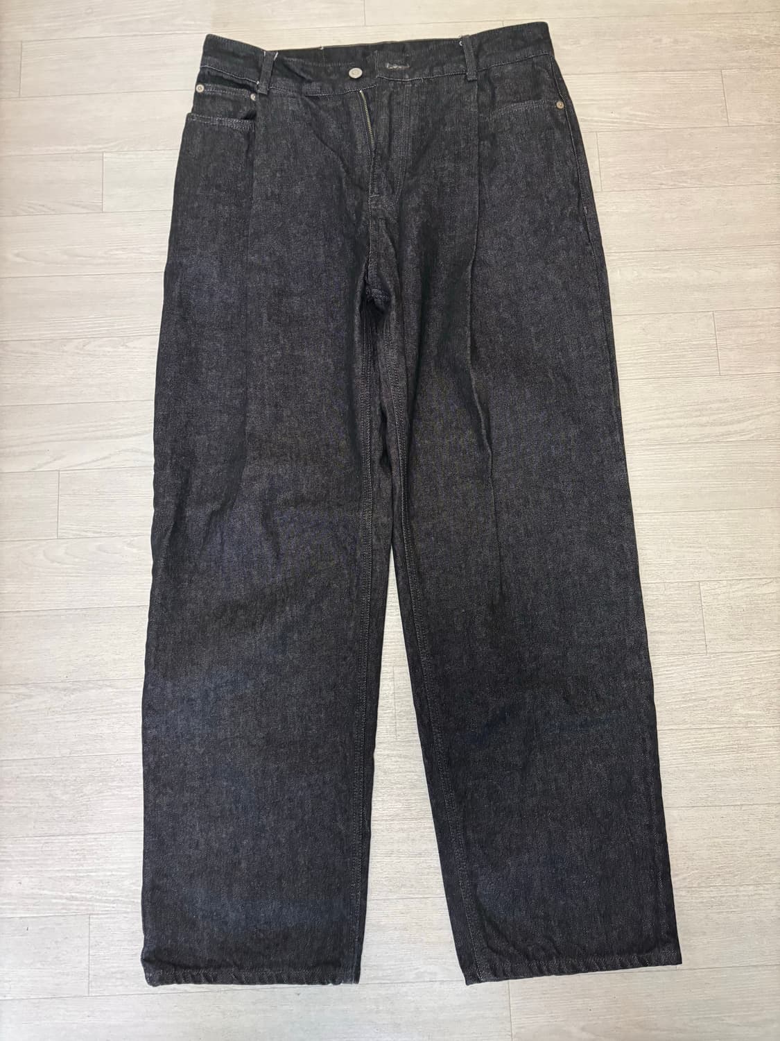 언어팩티드 데님 블랙 상품이미지1