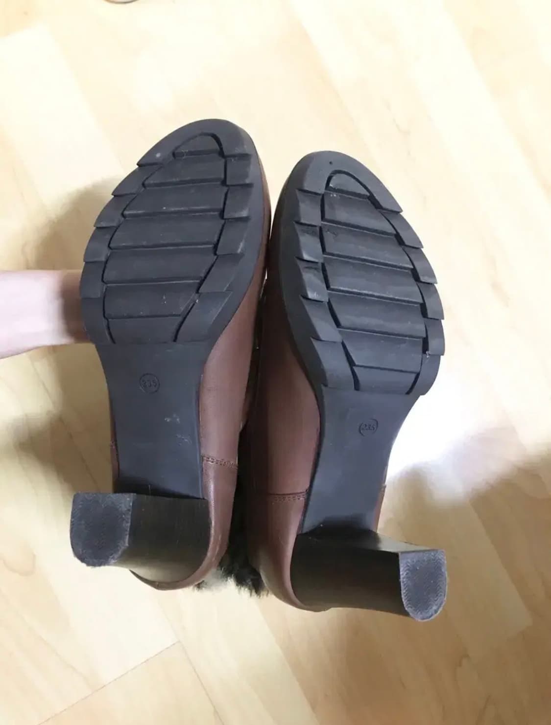 천연가죽 호피퍼장식 앵클부츠/ 워커힐/ 235/새거수준 상품이미지7