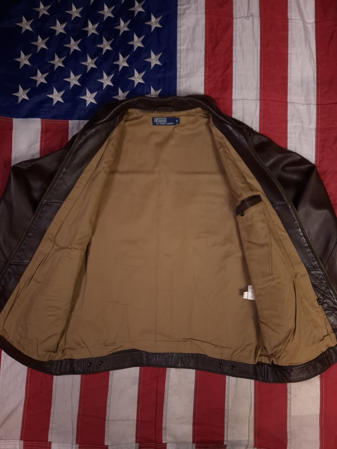 오리지날 랄프로렌폴로 리얼레더 브라운 자켓 상품이미지9