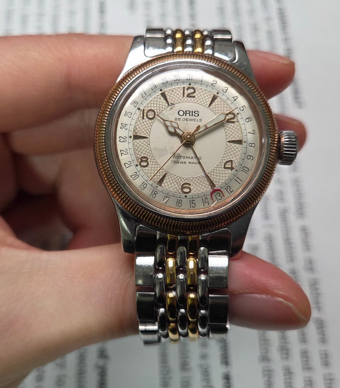 레어] 빈티지 오리스 빅크라운 포인터데이트 7463B 코인베젤 브슬 ve 상품이미지2
