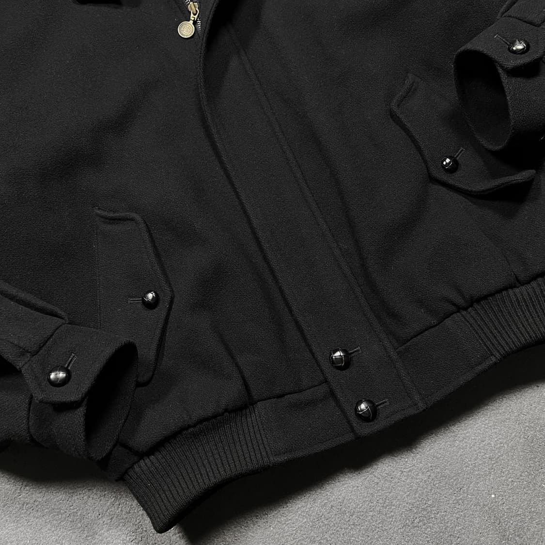J.PRESS 제이 프레스 블랙 울 해링턴 블루종 자켓 상품이미지3