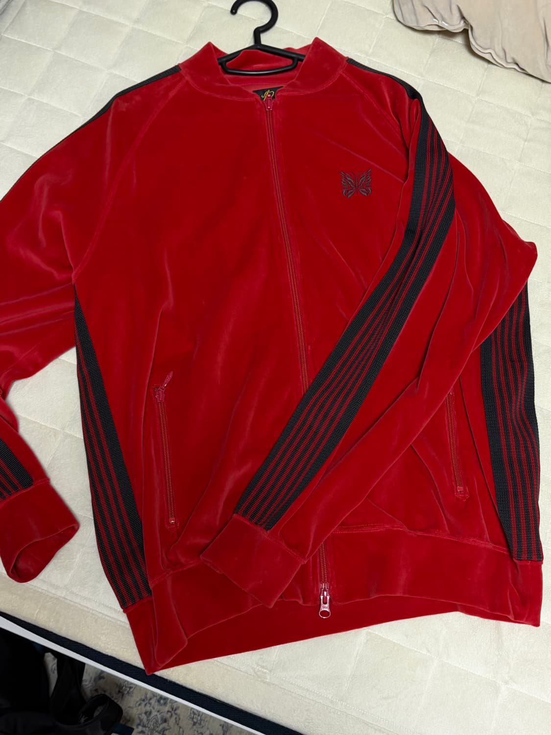 니들스 벨벳 벨루어 트랙자켓 져지 상품이미지1