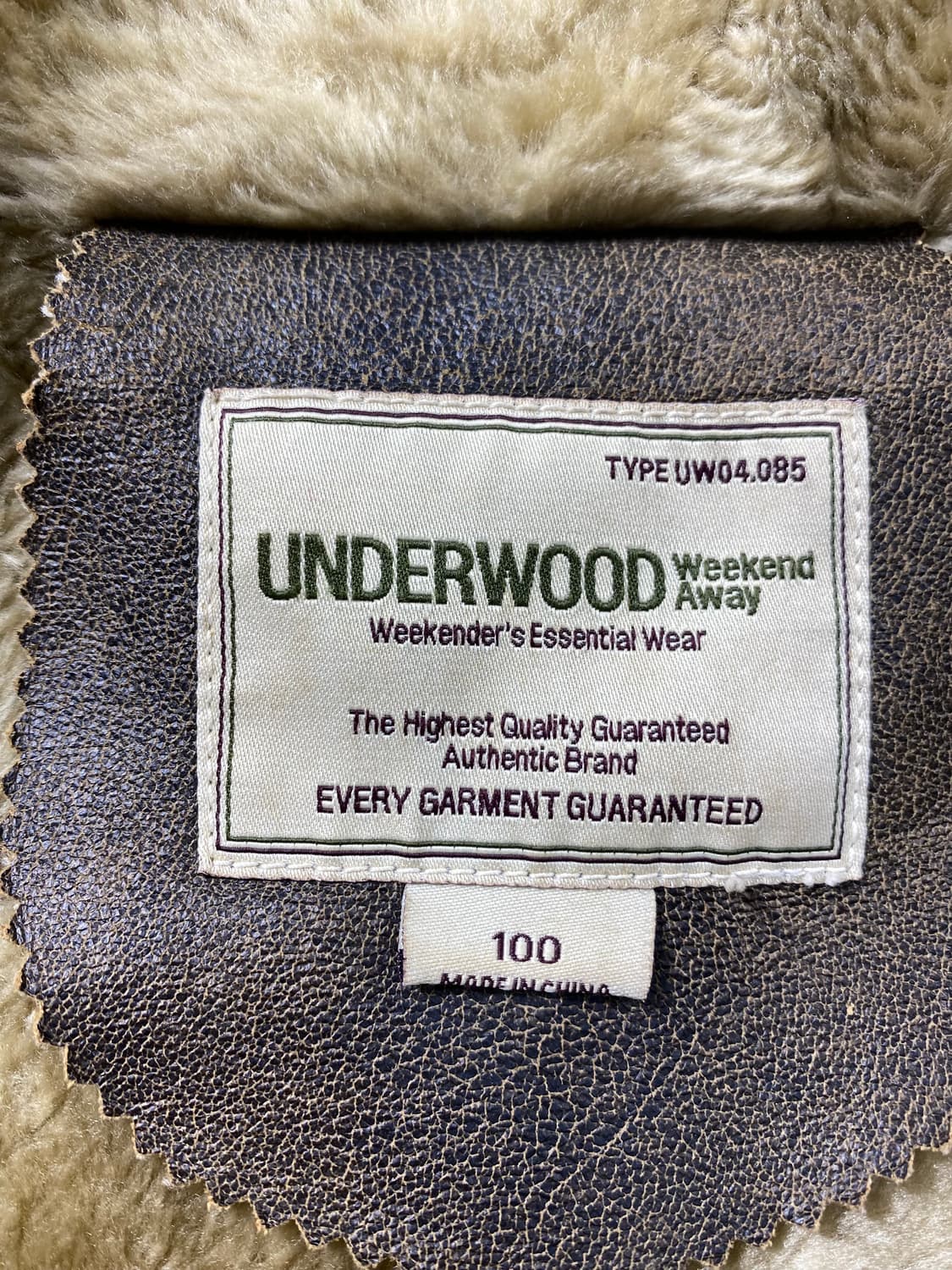 [100] 90s Underwood  언더우드 브라운 시어링 자켓 상품이미지6