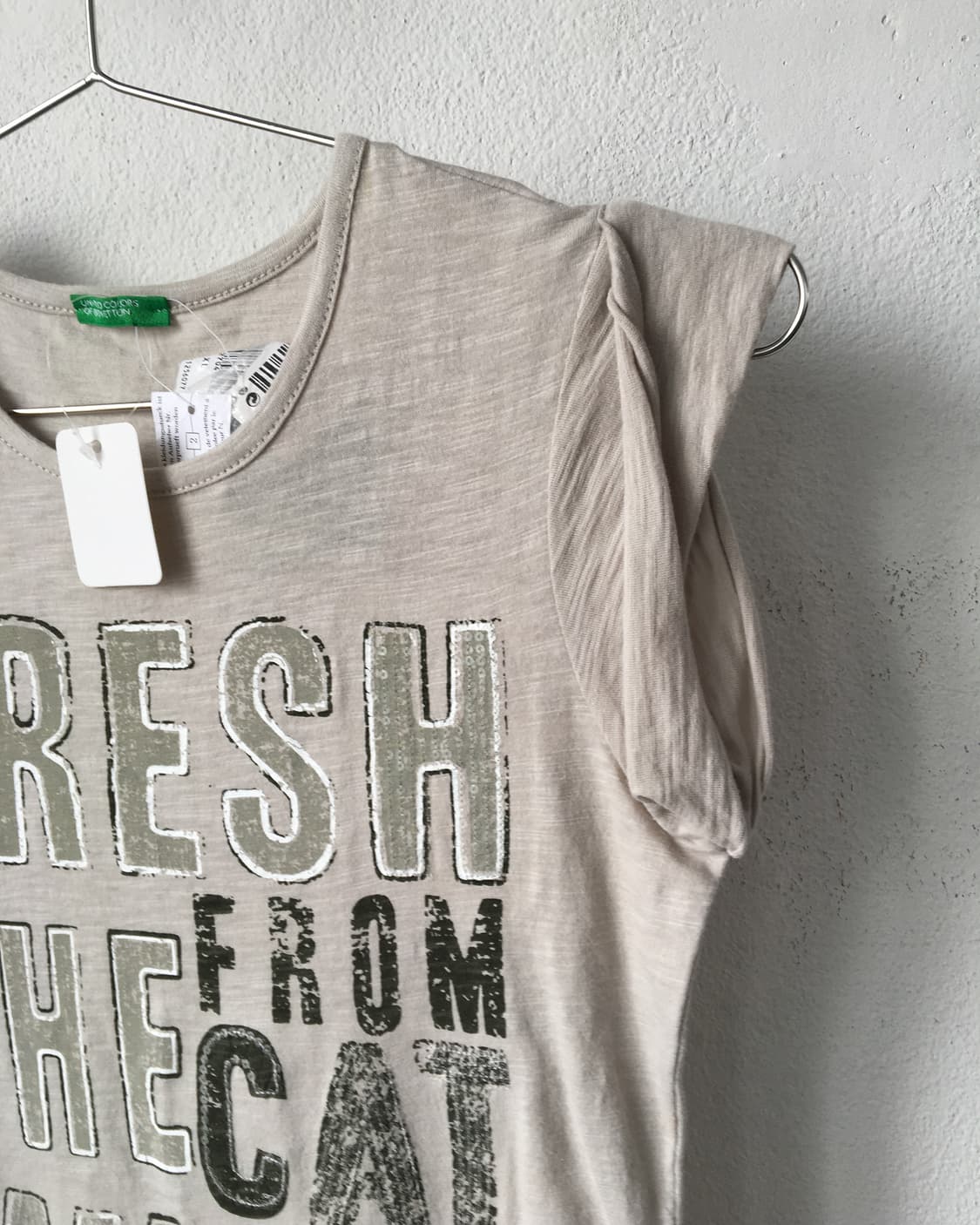 Benetton lettering printing t shirt 상품이미지3