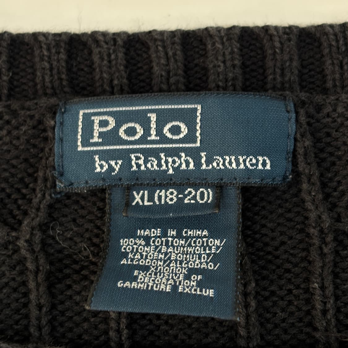 폴로 코튼 케이블 니트  상품이미지7