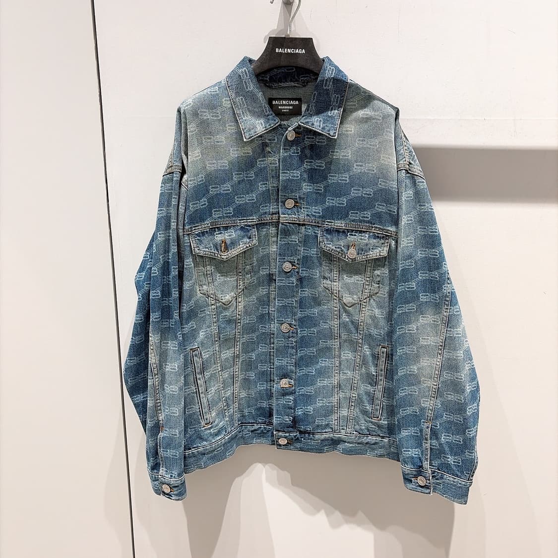 (정품/새상품) BALENCIAGA 발렌시아가 유니핏 BB 데님 자켓 상품이미지1
