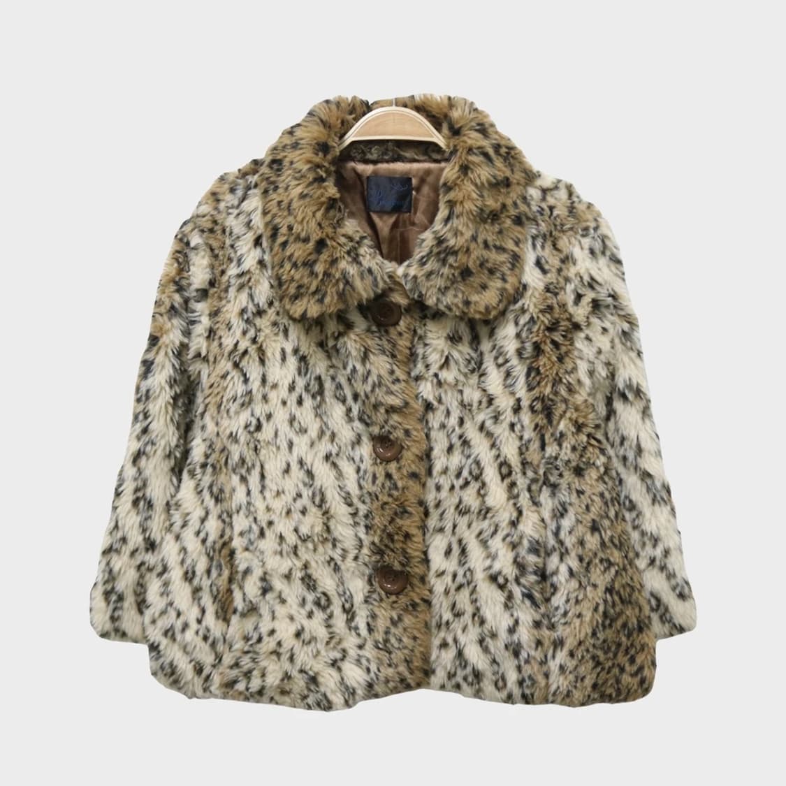 PIKUDIA 호피 퍼 크롭 자켓 60220 상품이미지1