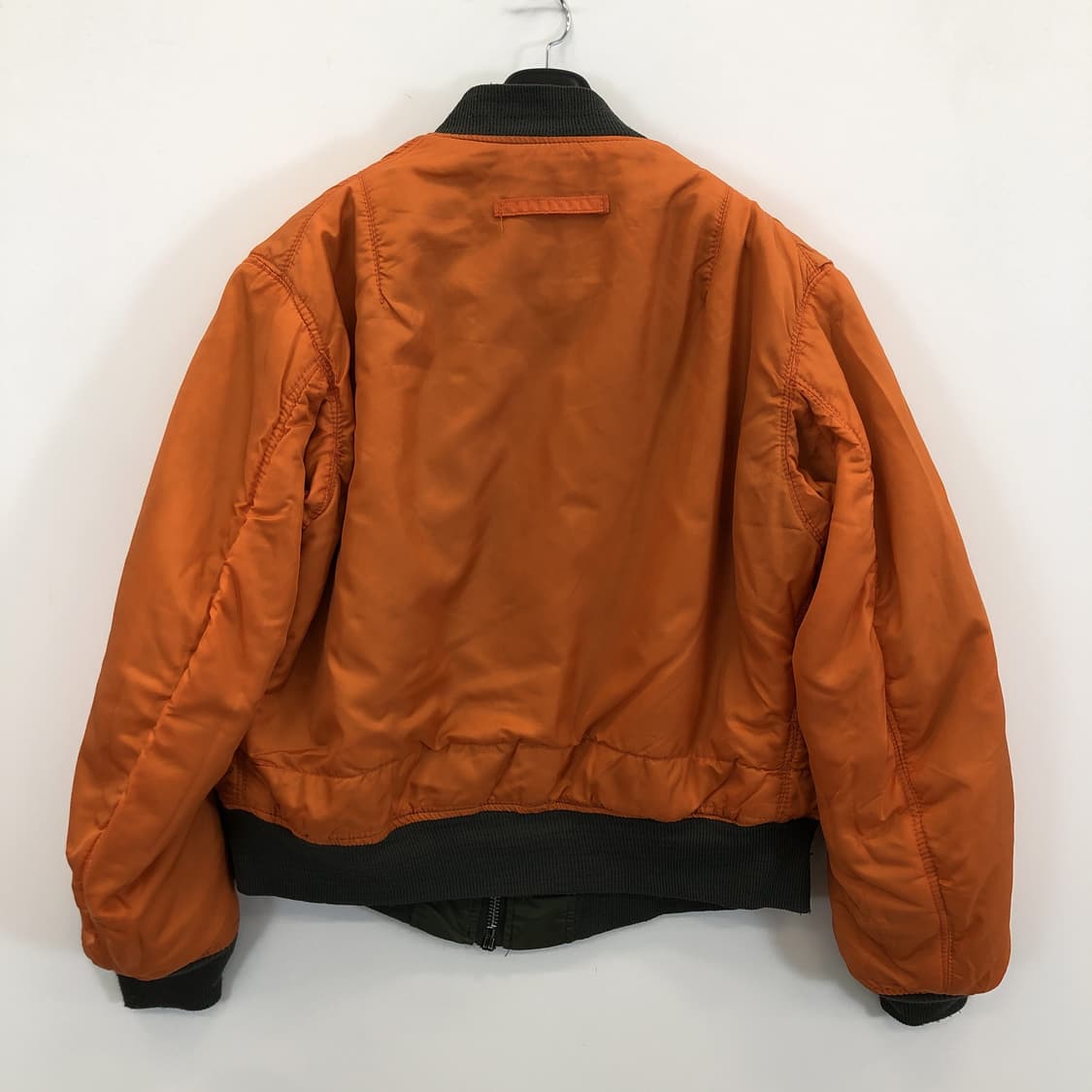 90s USA 알파 MA-1 플라이트 블루종 L 상품이미지7