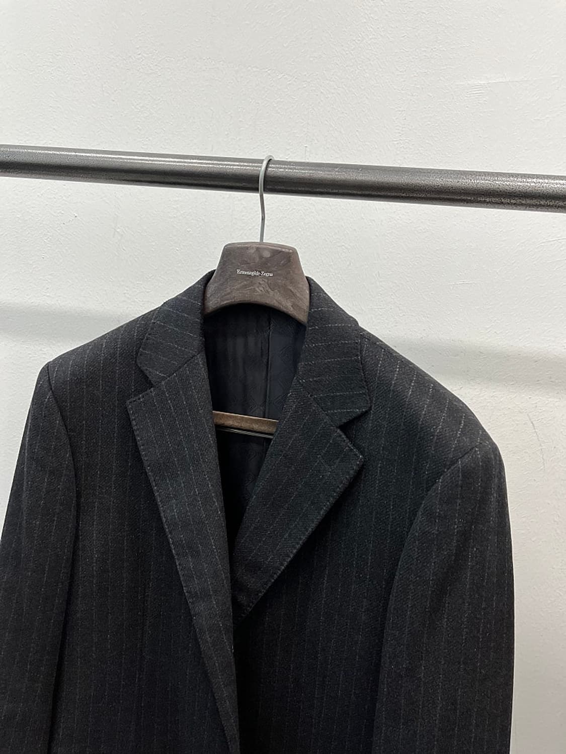 105) 닥스 스트라이프 캐시미어100% 코트 상품이미지7