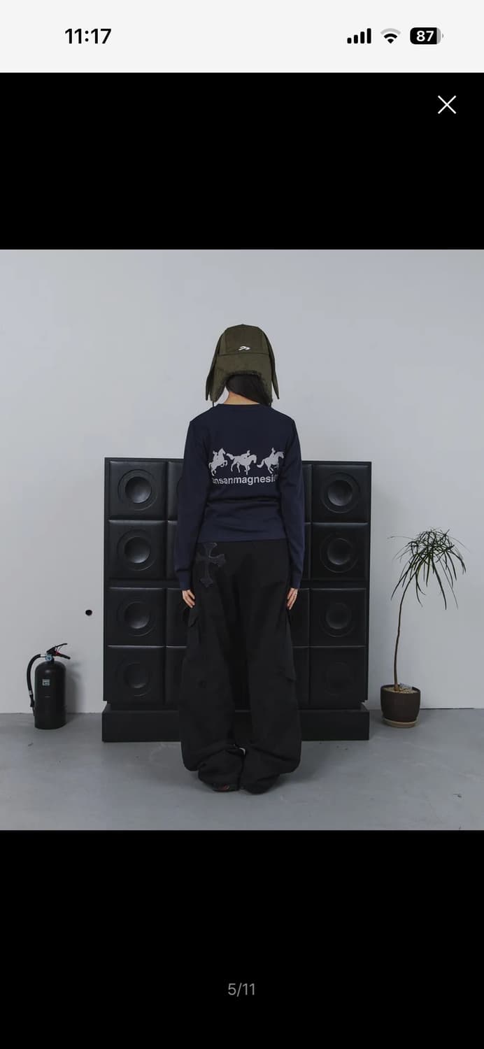 탄산마그네슘 홀스 래빗 롱슬리브 (네이비) 상품이미지1