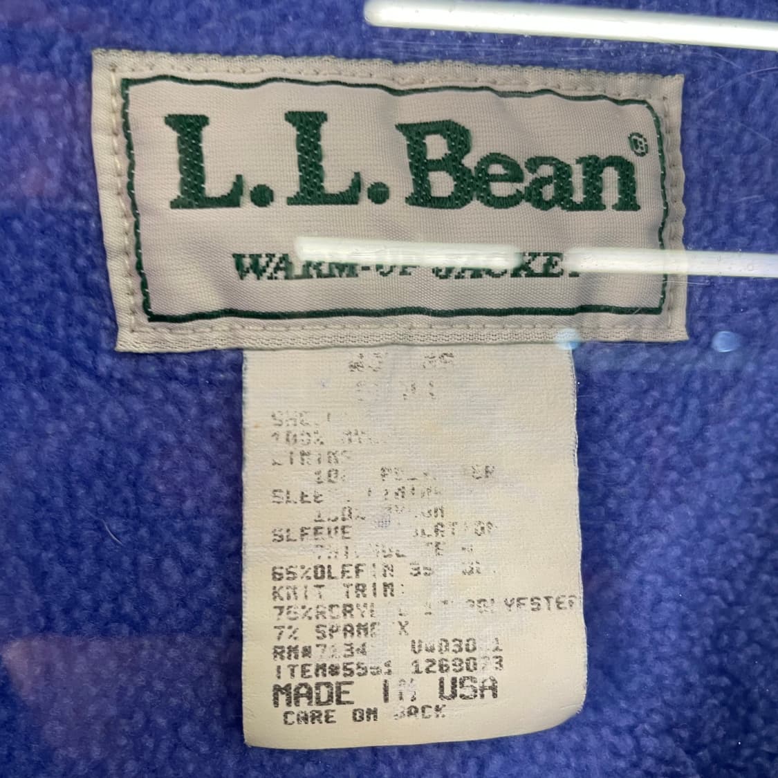 90s 엘엘빈 나일론 웜업 자켓 상품이미지9
