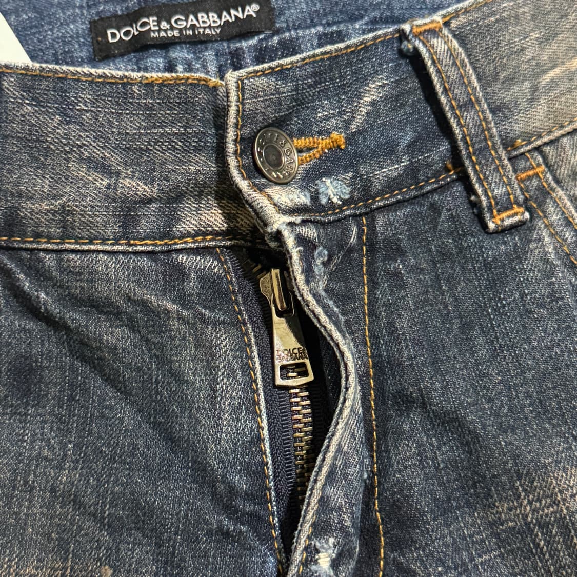 돌체앤가바나 디스트로이드 메탈 플레이트 데님 44 상품이미지5