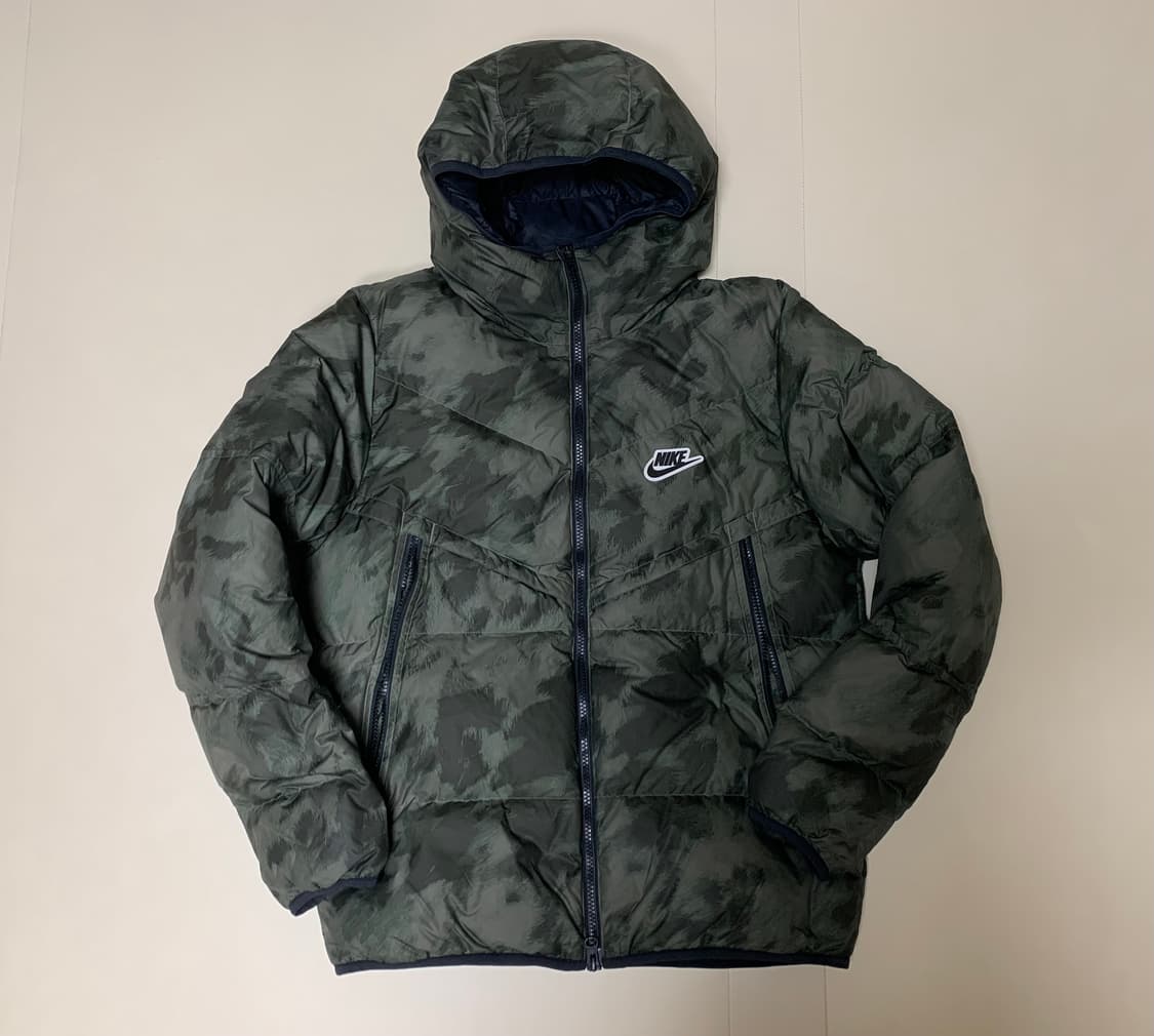 [M] 나이키 다운필 윈드러너 카모 덕다운 패딩  상품이미지1