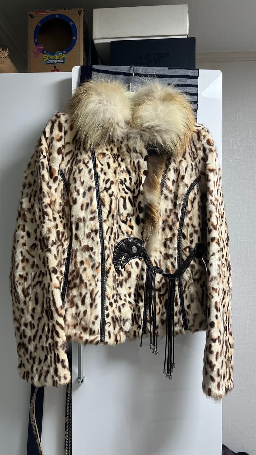 웨스턴 글램 후크 여우털 퍼자켓 상품이미지9