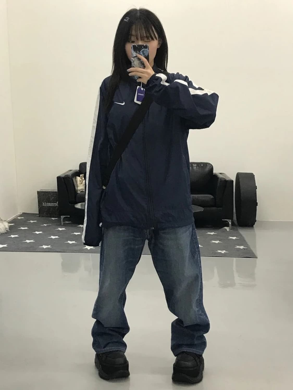 나이키 네이비 바람막이 상품이미지1