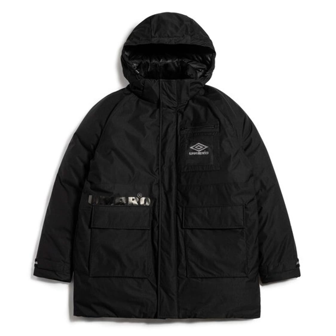 [95,M] 데상트 엄브로 블랙 덕다운 오리털 패딩 상품이미지1