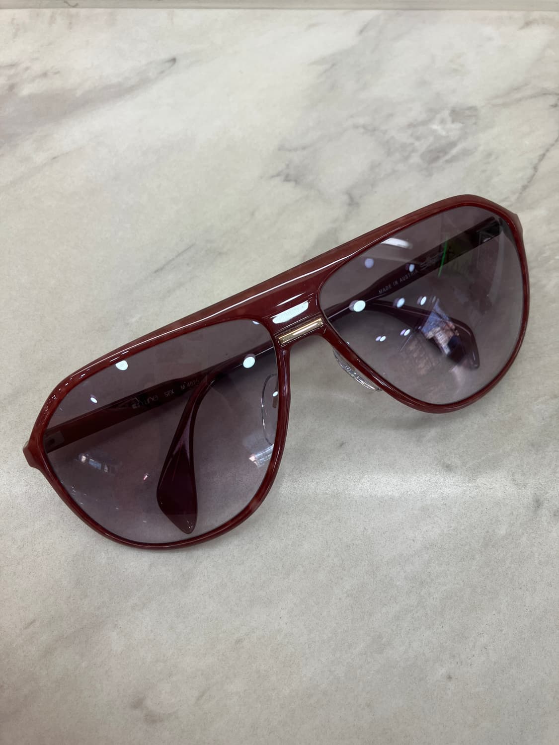 실루엣 silhouette 레트로 브라운 아비에이터 선글라스 상품이미지1