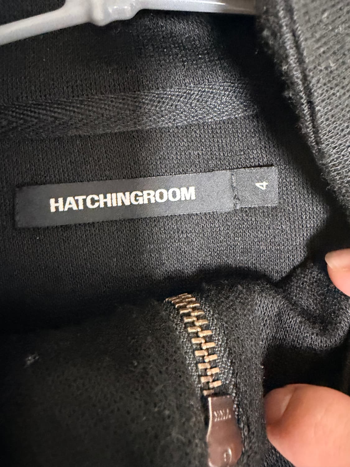 해칭룸 슬리브 트랙 가디건 블랙 상품이미지3