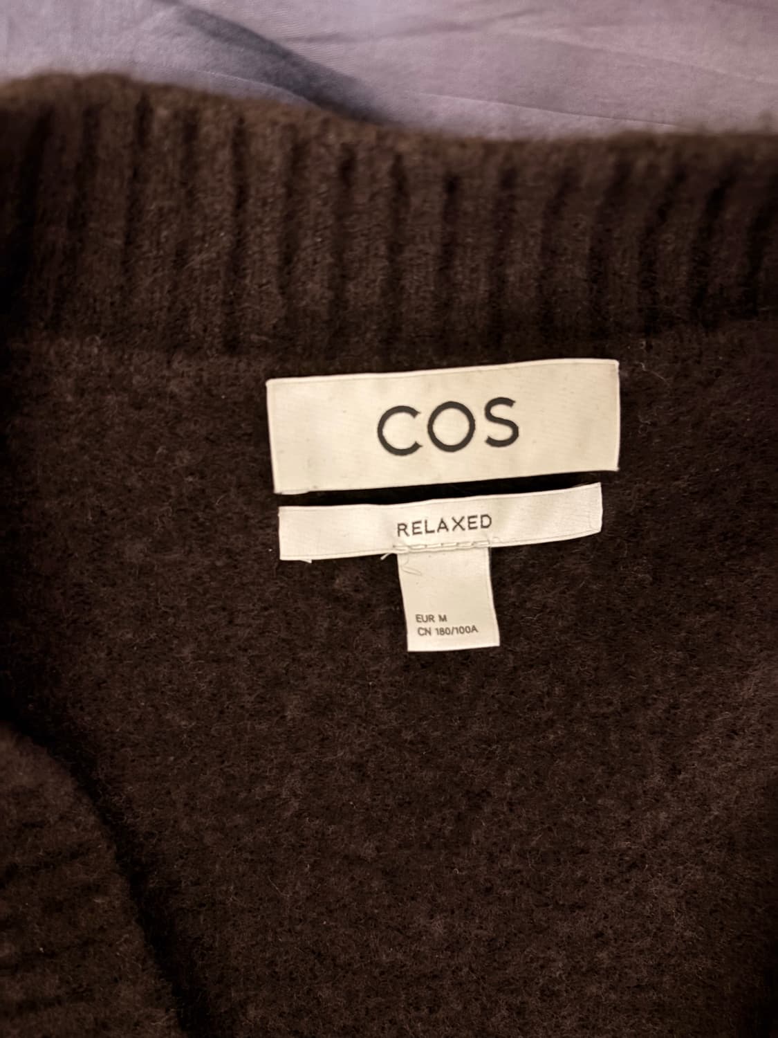 COS 코스 브러시드 울 가디건 브라운 M 상품이미지2