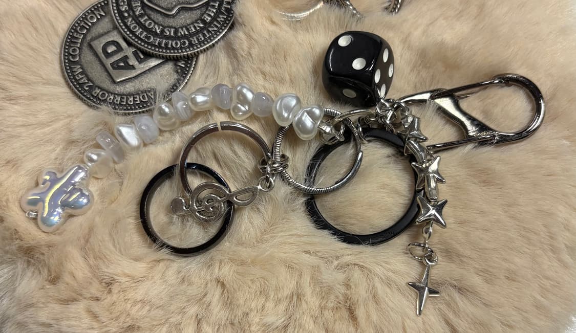 핸드메이드 Black Punk 키링 001 상품이미지6