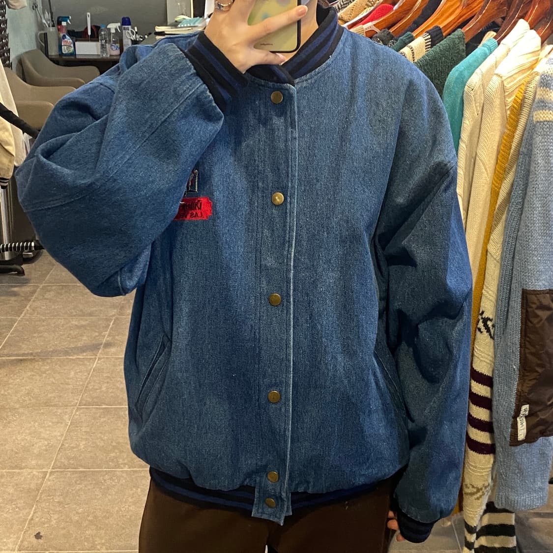 [NO.9] VTG 데님 바시티 자켓 상품이미지2