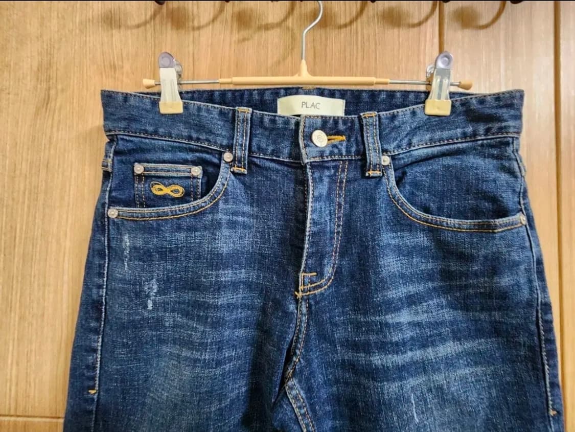 (30)플랙 슬림 스트레이트 데님 팬츠 상품이미지2