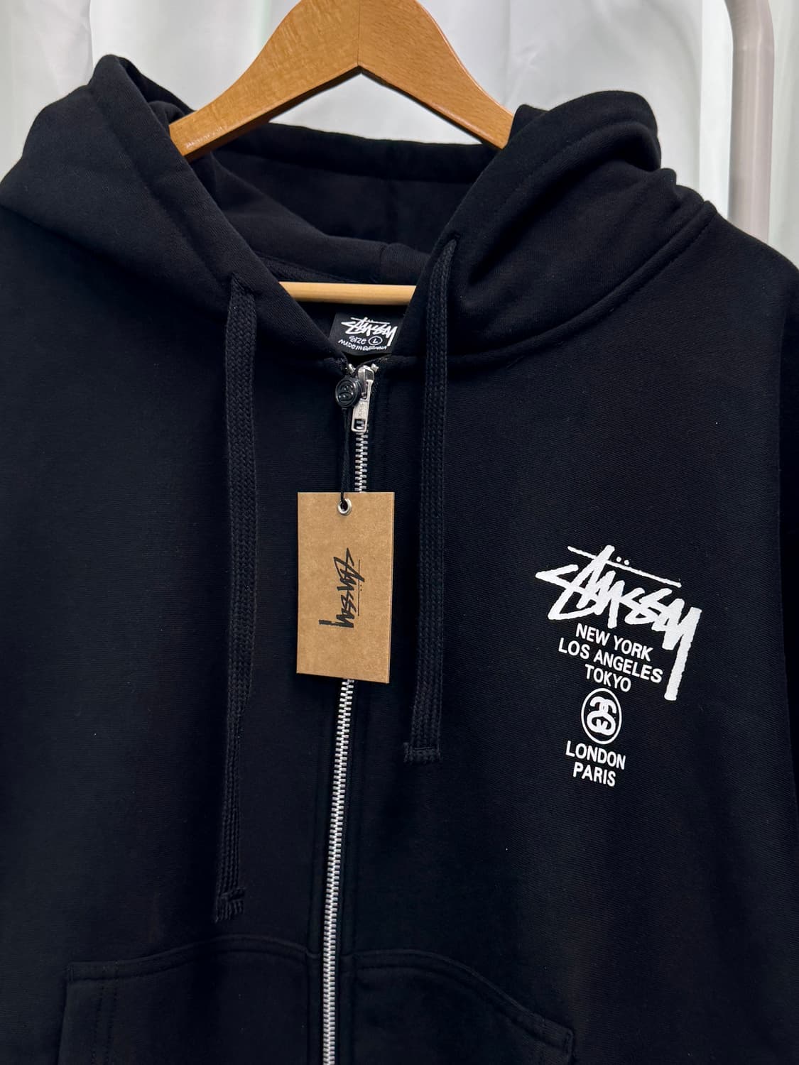 (새상품) 스투시 월드투어 후드집업  상품이미지1