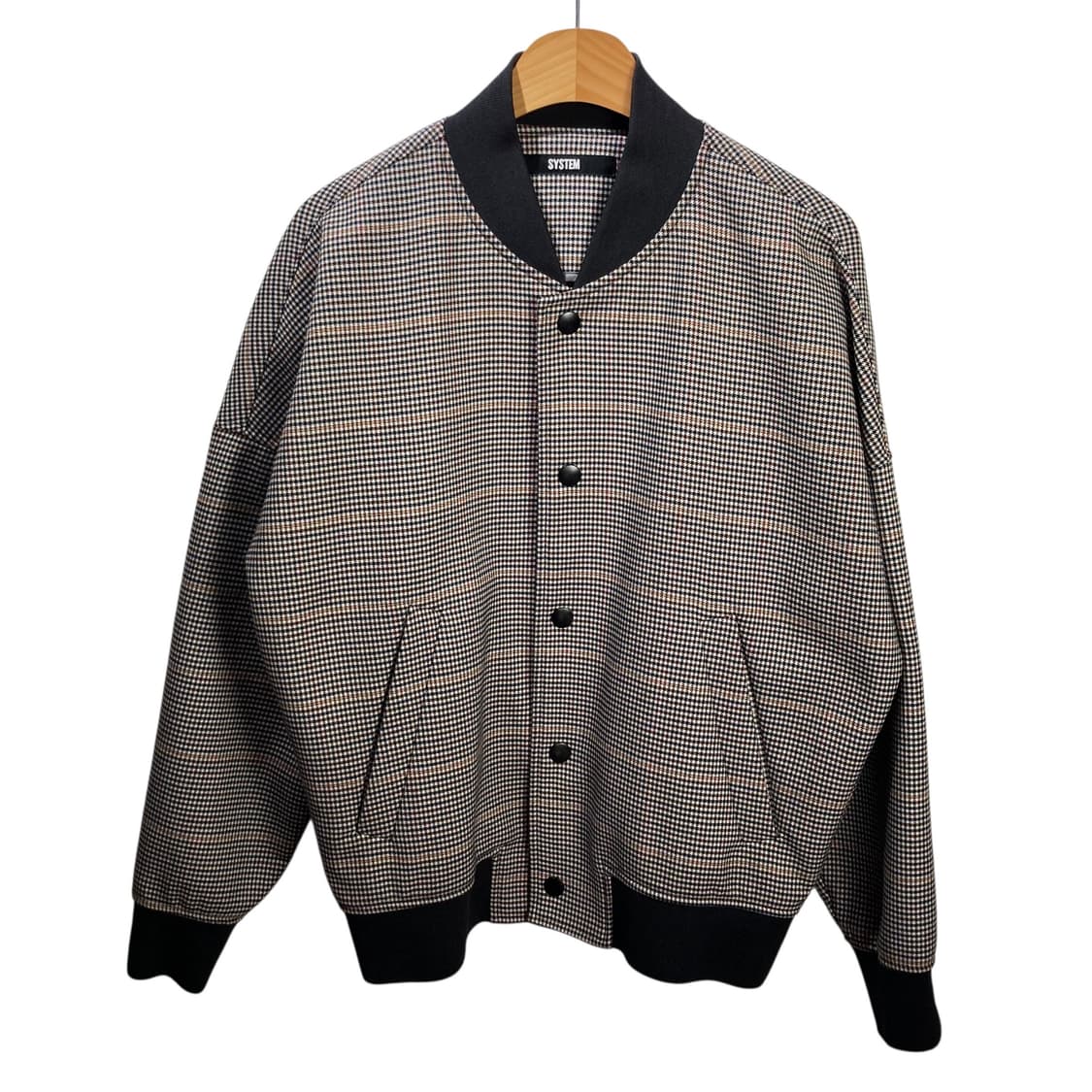 시스템 체크 자켓 상품이미지2