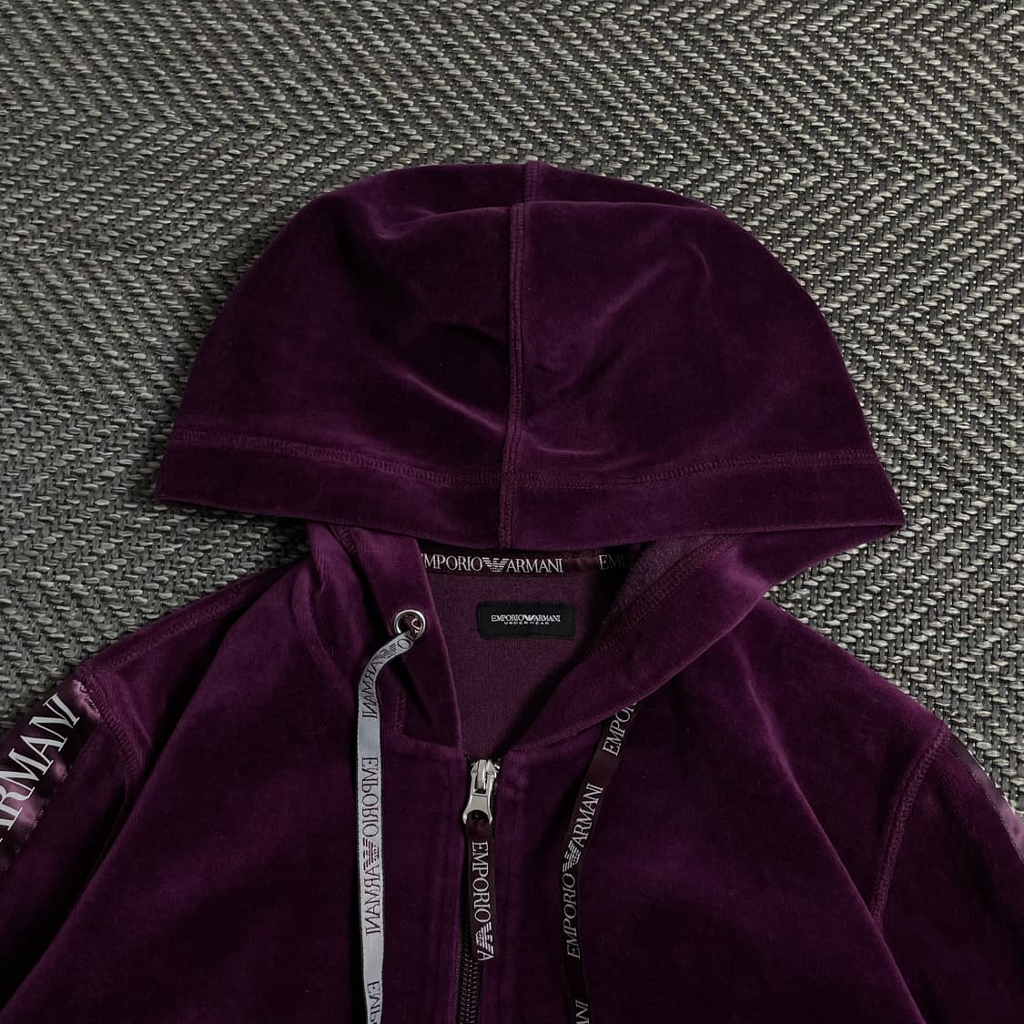 아르마니 y2k 아카이브 벨벳 후디 자켓y 4221 상품이미지5
