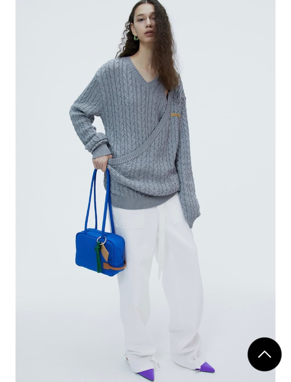 노앙(nohant) two way cable knit 새상품 팝니다. 상품이미지2