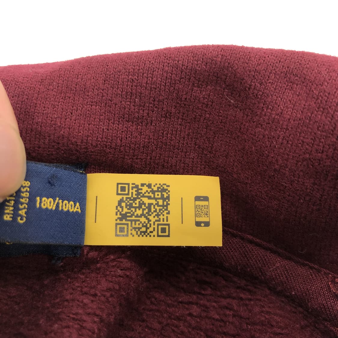 폴로 랄프로렌 QR 백화점판 플리스 앤도버 헤버 후드 L  상품이미지6