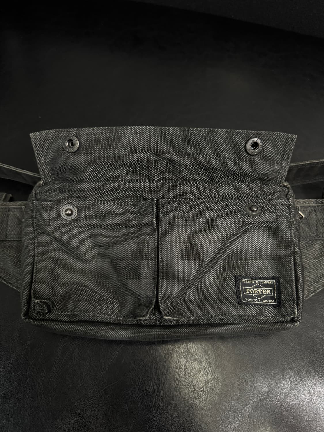 요시다 포터 웨이스트 백 힙색 스모키 차콜블랙 상품이미지3